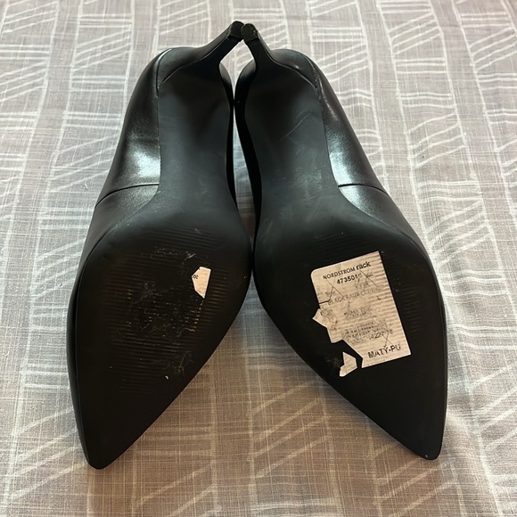 14th & Union Black Faux Leather Heels - Picture 5 of 7